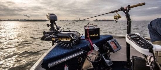 Diverse visapparatuur die werken op de Rebelcell accu